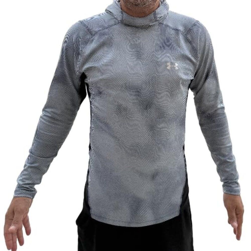 Under Armour Mens ColdGear Striped Infrared Compression Hoodie